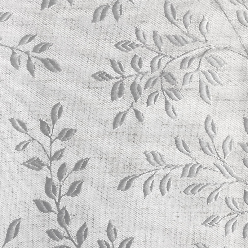 Korth Floral Max Blackout Thermal Grommet Single Curtain Panel, Silver