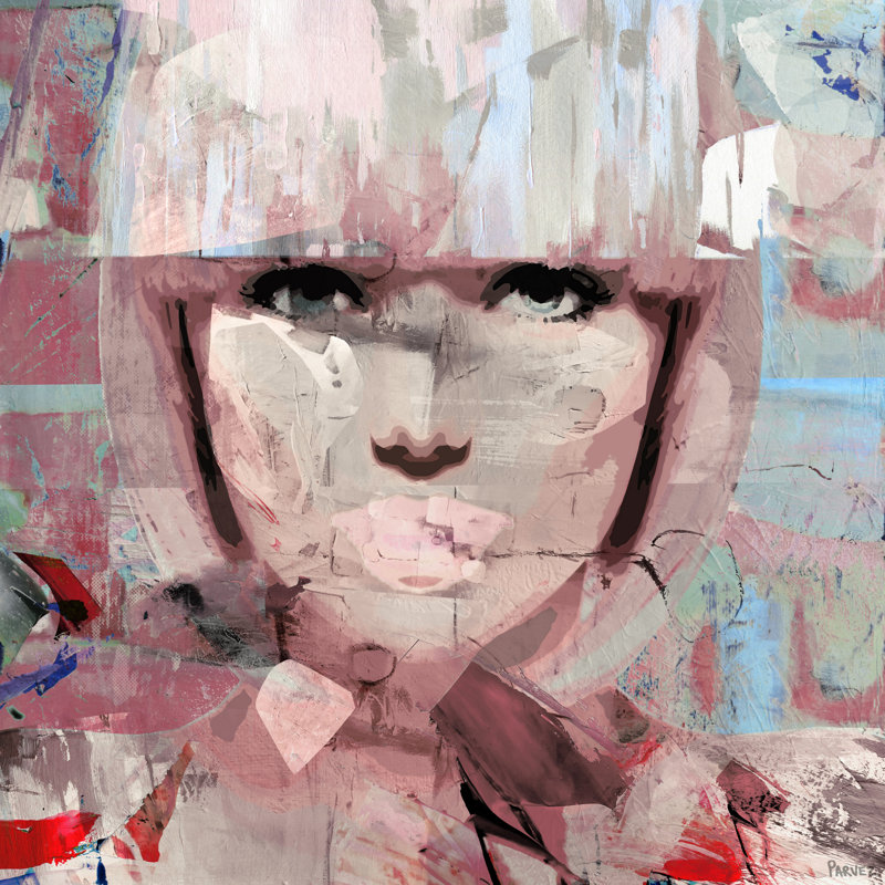 «Retro Style» par Parvez Taj, reproduction d'art sur toile, H 24 po x l 24 po x P 1,5 po