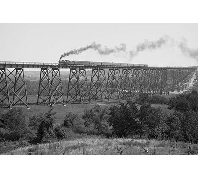 " Railroad Bridge over the DeMoines River " Print