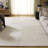 Manhattan Hand Tufted Wool Cotton Checkered Rug in Ivory/Beige-1658725435