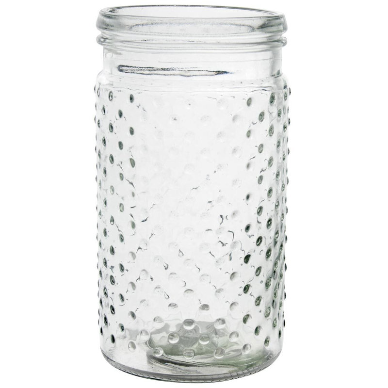 Kaysa Glass Table Vase, 7.50" H x 3.9" W x 3.9" D