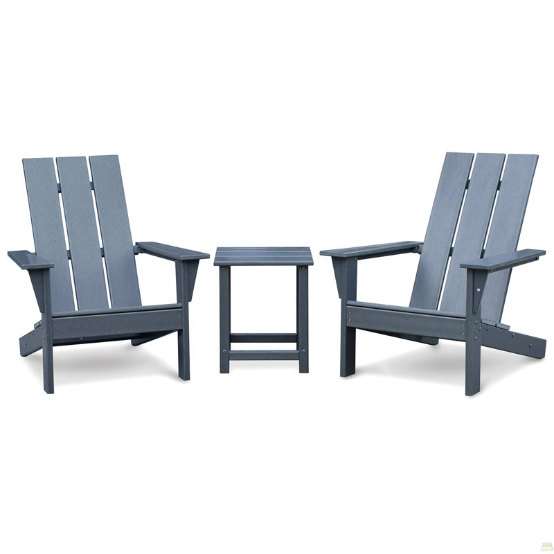 Ensemble de chaises d'extérieur pour 2 personnes Adirondack