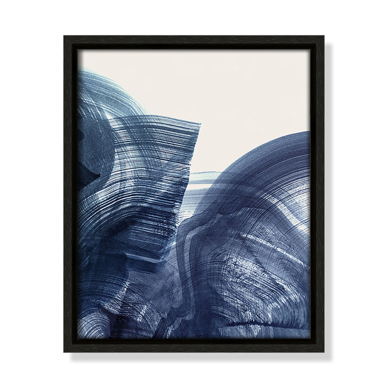 Indigo Crescendo II, impression par , H 11,5 po x l 9,5 po, Flottant espresso