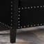 Banc de rangement rembourré capitonné à boutons avec garniture cloutée, siège de salon rembourré avec accoudoirs, banc de lit-1483735134