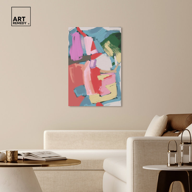 Miles Away Retro Modern Abstract Canvas Wall Art