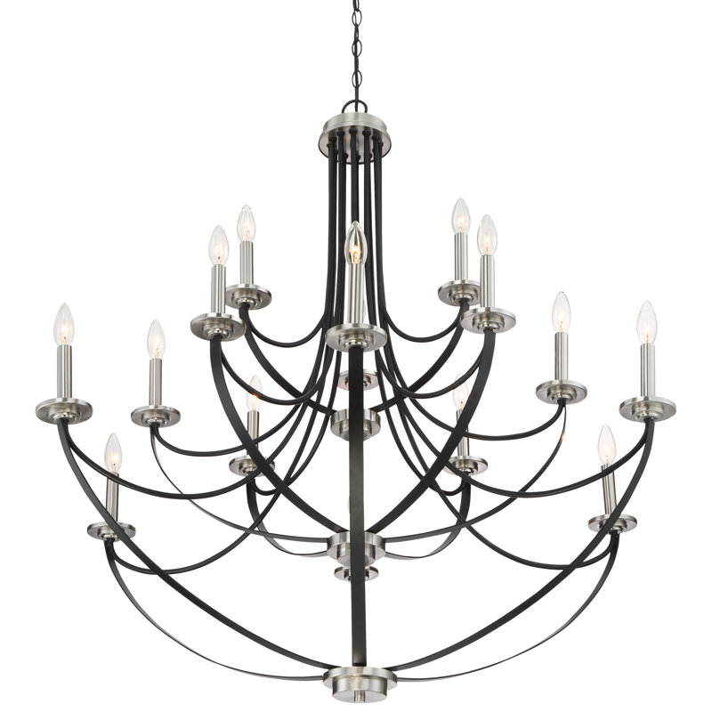 Siavash 15 - Light Dimmable Tiered Chandelier