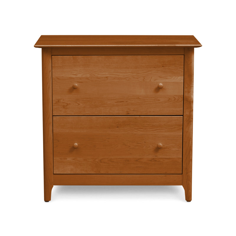 Sarah 32.5'' Wide 2 -Drawer Solid Wood File Cabinet, Autumn Cherry