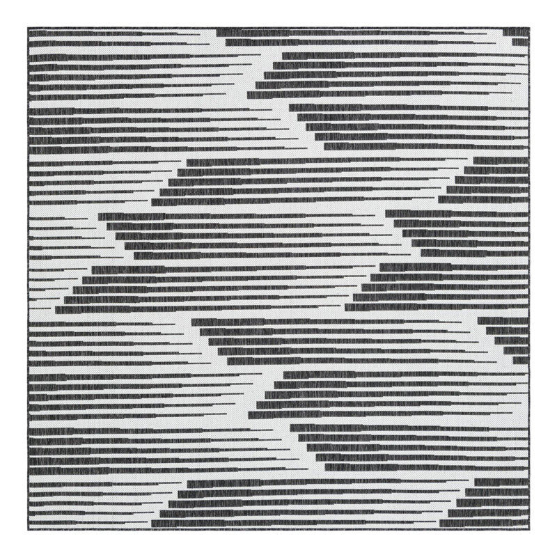 Geometric Indoor / Outdoor Rug, Square 7'10"