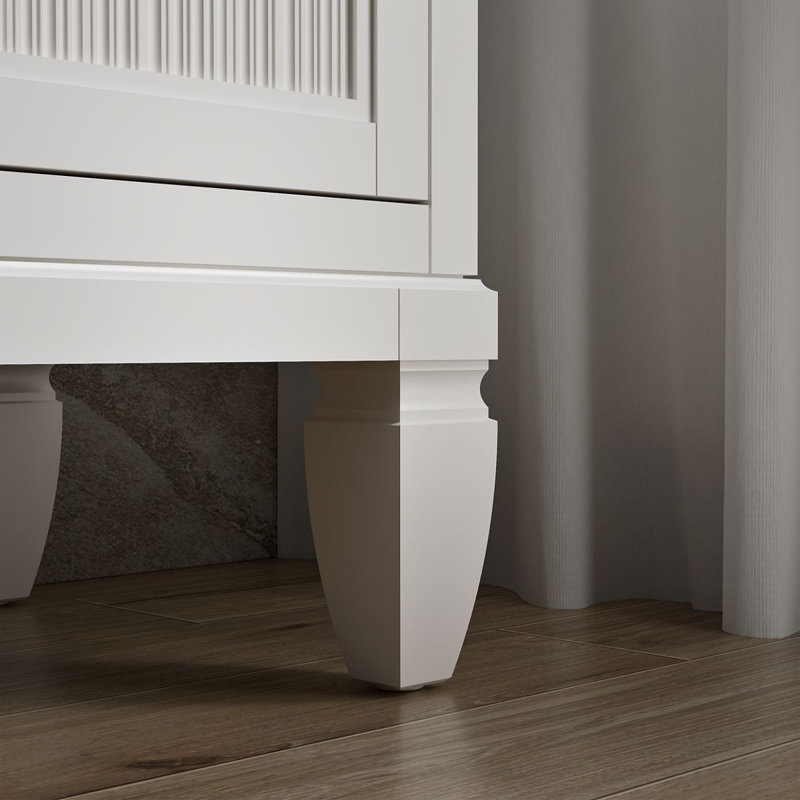 Hearthaven 48-In Bathroom Vanity Set, White