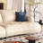 White Genuine Leather Modular Sofa cushion Loveseat