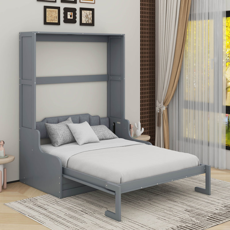 Grand lit escamotable avec coussin