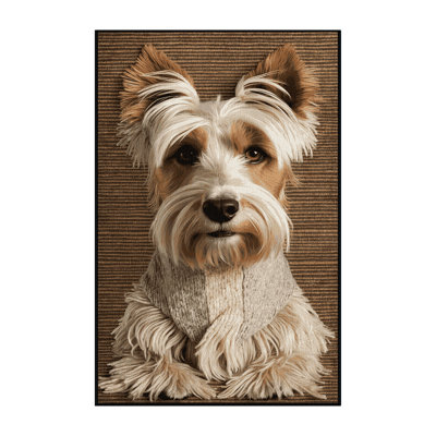 Washable Cesky Terrier Dogs Area Rug