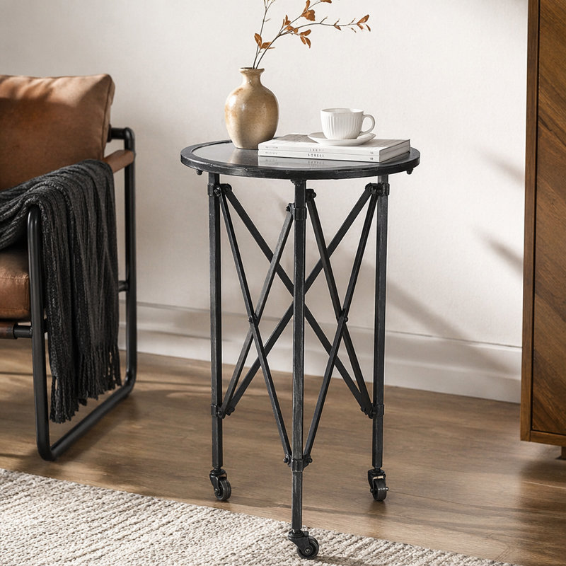 Glass Top End Table