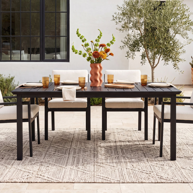 Everlee Metal Outdoor Dining Table