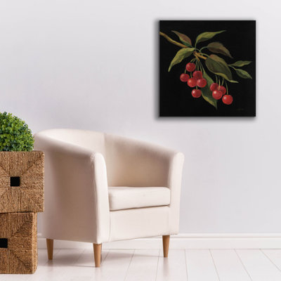 Toile épique Graffiti «Cerise No Words» par Silvia Vassileva, 26 po x 26 po