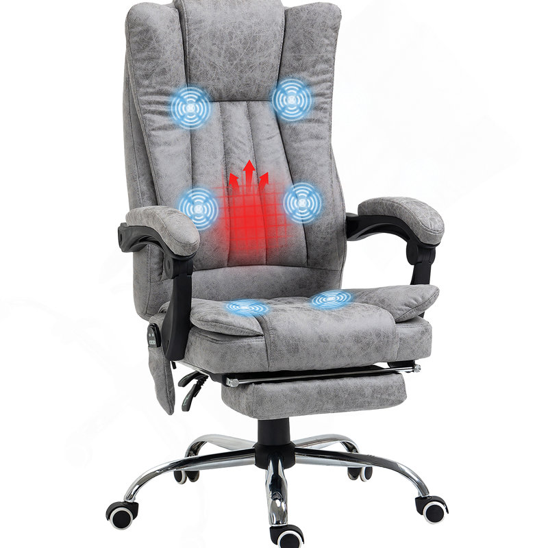 Fauteuil de bureau inclinable à haut dossier Vinsetto Massage