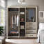Limestone 3-Door Combi Fitment Wardrobe-106268634