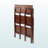 Zimmermann Terry 3-Tier Foldable Stackable Shelf Walnut Finish, 38.27" H X 27.57" W X 11.26" D-437738520-437738523