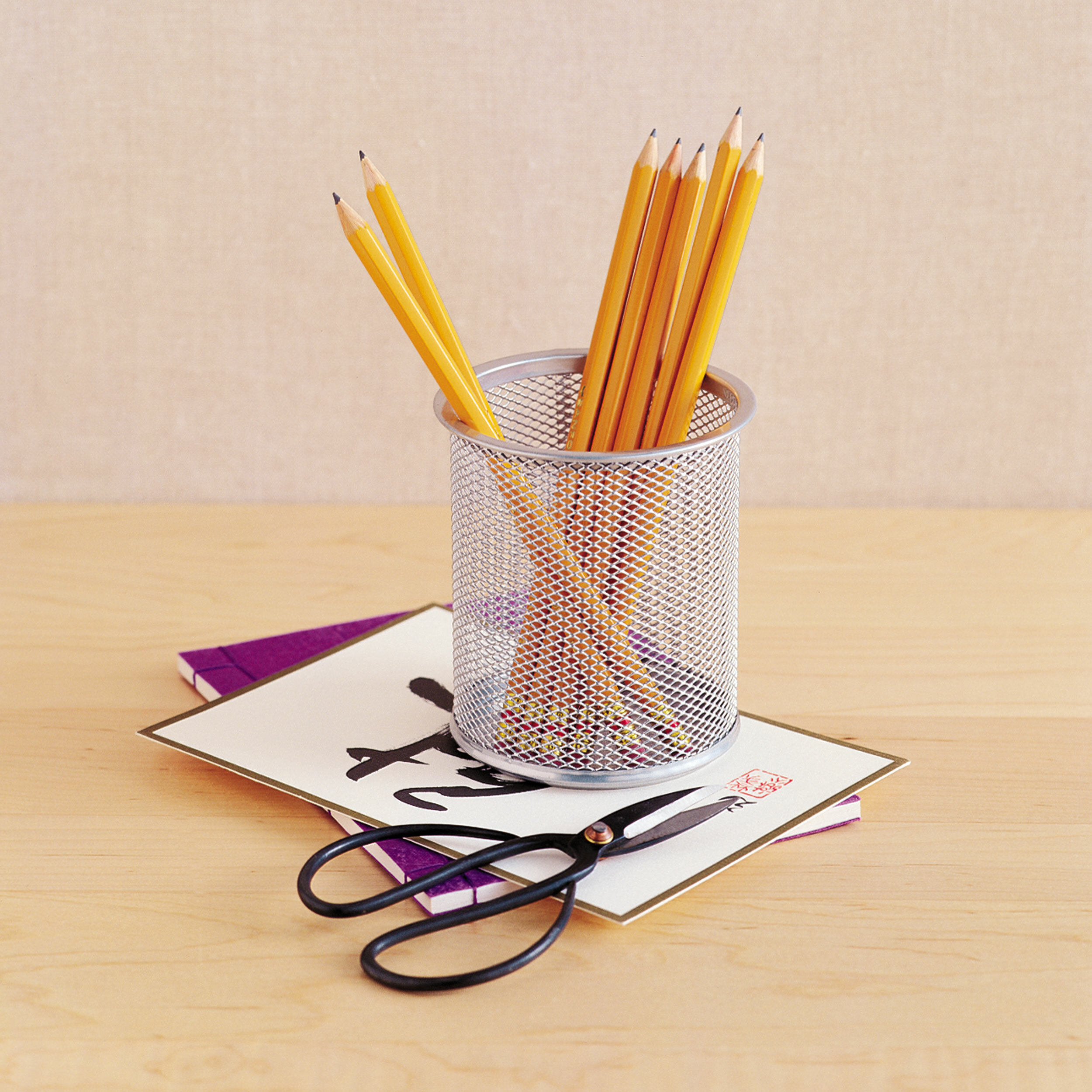 Acrylic and Silver 3 Piece Desk Accessory Set — OfficeGoods