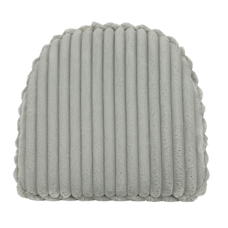 Klear Vu The Gripper Non Slip Chair Cushions, Soft & Comfortable Seat Pads, for Kitchen, Dining or Office, Lush Pewter, Set of 2