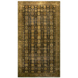 Late 19th century Tribal Geometric Design Antique Oversized Indian Agra Rug