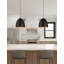 1 - Light Black Dome Pendant