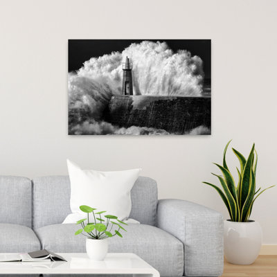 Art contemporain, paysage côtier abstrait
