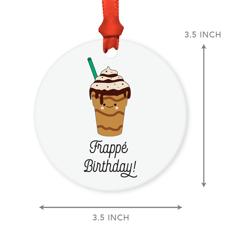 Ornement en forme d'anniversaire amusant