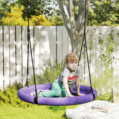 HOMCOM Metal Swing Seat with Chains