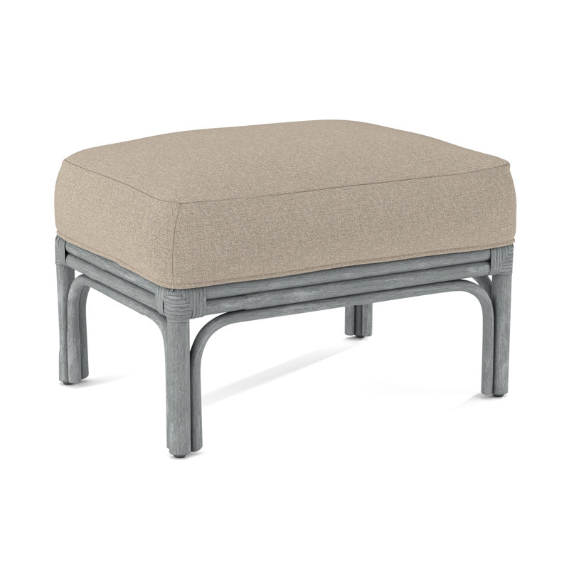 Boca Ottoman, Brown Geometric, 0456-33, Nickel