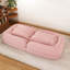 Lit pour chien rembourré pour adultes et animaux de compagnie, canapé-lit pliant avec 5 positions réglables, comprend 2 coussins moelleux pour la chambre à coucher, le salon et le coin lecture-129513205