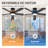 52'' Flush Mount Ceiling Fan with Light and Remote, Low Profile 5-Blade Fan, Dimmable 3CCT LED with RGB Ambient Light, Quiet Reversible DC Motor, 6 Speeds-863791090