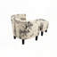 Chaise d'appoint et repose-pieds