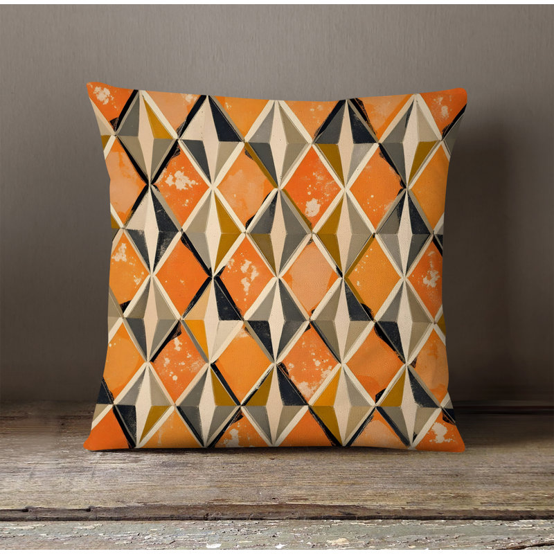 Coussin décoratif, Housse de coussin seulement - sans insert, H 16 po x l 16 po