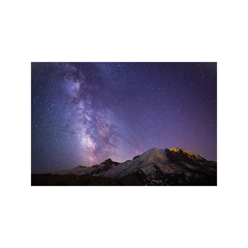 Milky Way As Seen from Mount Rainier, Mount Rainier National Park, Washington, USA 1 Piece Wall Art on Canvas, Wrapped Canvas