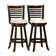 Leakey Swivel Upholstered Stool with Solid Wood Frame