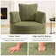 Fauteuil demi-tonneau rond pivotant surdimensionné avec repose-pieds demi-lune et double rangement-116928398