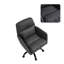 Chaise de bureau moderne rembourrée avec hauteur réglable, chaise de bureau pivotante en cuir PU pour bureau à domicile, chambre à coucher ou meuble-lavabo-326964804-326964805