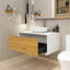 Meuble-lavabo mural simple 36 po avec surface solide 36 po