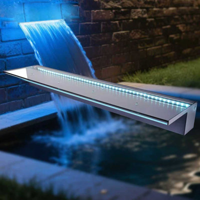 Outdoor Acrylic Waterfall Fountain with Lights