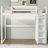 Wood Loft Bed With Built-In Wardrobe And Storage Shelves-106602804