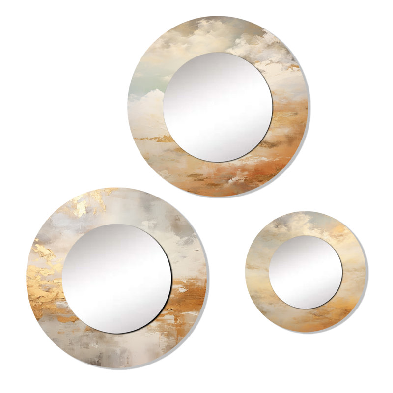 Devaron Metal Round Mirror