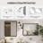 Lunara Beveled Metal Framed Rectangle Bathroom Wall Mirror with Tempered Glass-195459063