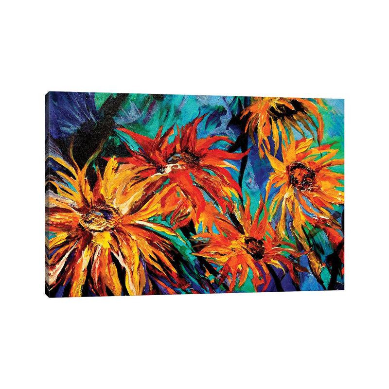 Sunflowers by Lindsey Dahl - Wrapped Canvas Print, 66.04 cm H x 45.72 cm W x 3.175 cm D