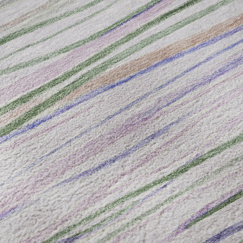Tapis de qualité supérieure lavable à la machine Harjo AMF1603, Rond 8 pi