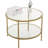 VINGLI Double Coffee Table Round Glass 78*78*49Cm-2039933329