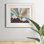 Impression de cadre photo en bois paysage sur papier