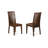 Mahogany Finish Solid Wood Top Dining Table with Lattice Back-1272878624