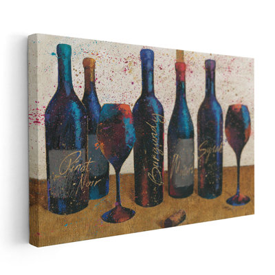 «Wine Splash Light I», reproduction d'art sur toile