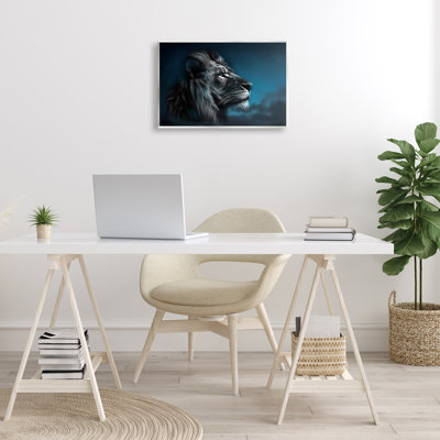 Art mural lion intense par CAD Designs